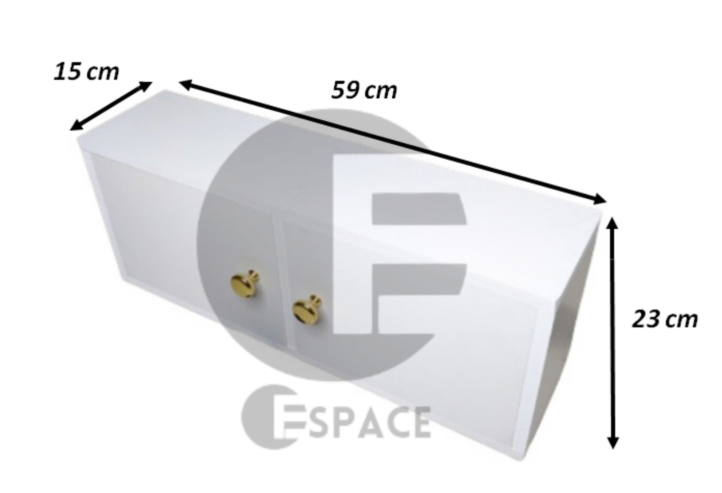 Ѐtagère flottante wc (2p)